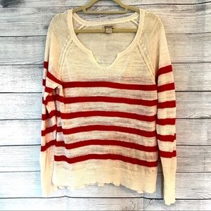 Lucky Brand Open Knit Sweater Size XL
